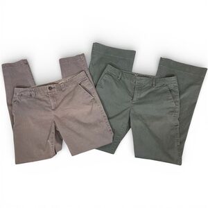 Gap Khakis-Two Pairs of Women's Pants- Straight Leg and Gap Perfect Khaki Sz. 2